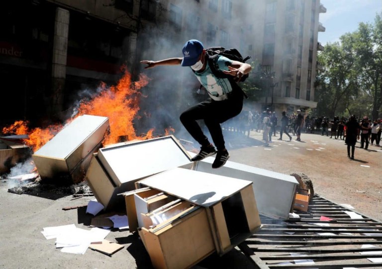 Protesto no chile