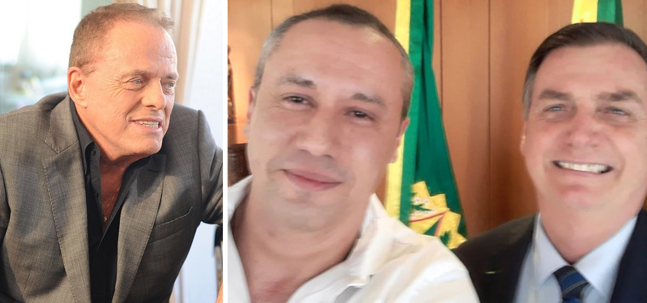 Pianista Miguel Proença e Roberto Alvim com Bolsonaro