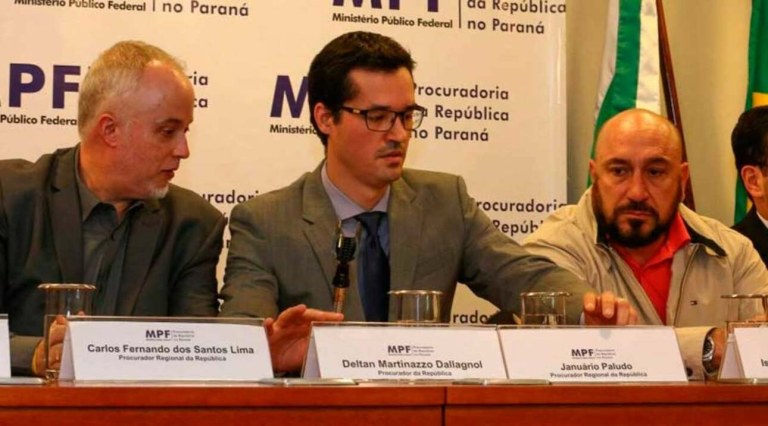 Carlos Fernando Lima, Deltan Dallagnol e Januário Paludo