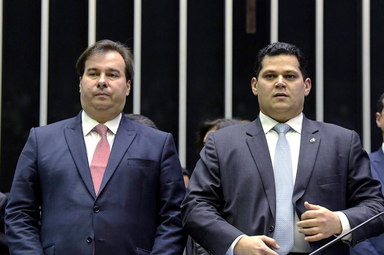 Rodrigo Maia e Davi Alcolumbre