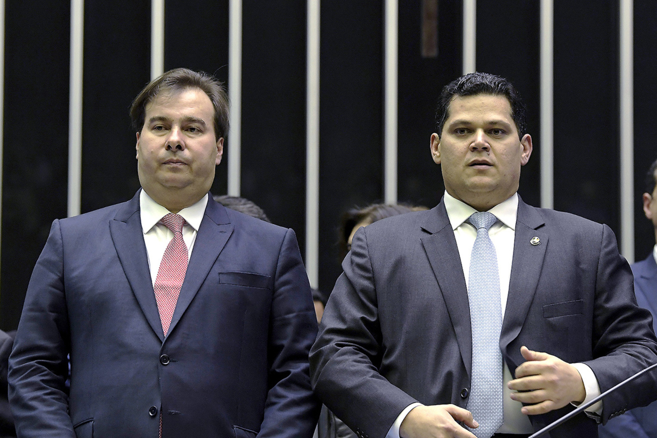 Rodrigo Maia e Davi Alcolumbre