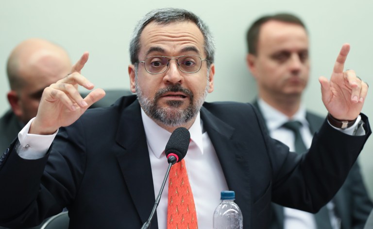 Brasília- DF. 11-12- 2019- ministro da Educação Abraham Weintraub durante depoimento na comissão de educação da câmara