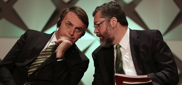 Jair Bolsonaro e Ernesto Araújo