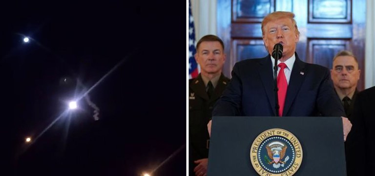 Ataque à base militar americana, um dia antes do pronunciamento de Trump