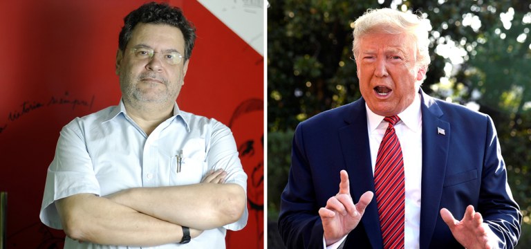 Rui Costa Pimenta e Donald Trump