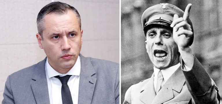 Roberto Alvim e Joseph Goebbels