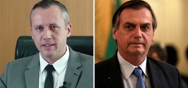 Roberto Alvim e Jair Bolsonaro