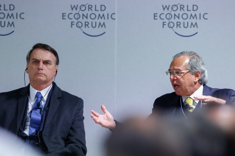 Jair Bolsonaro e Paulo Guedes