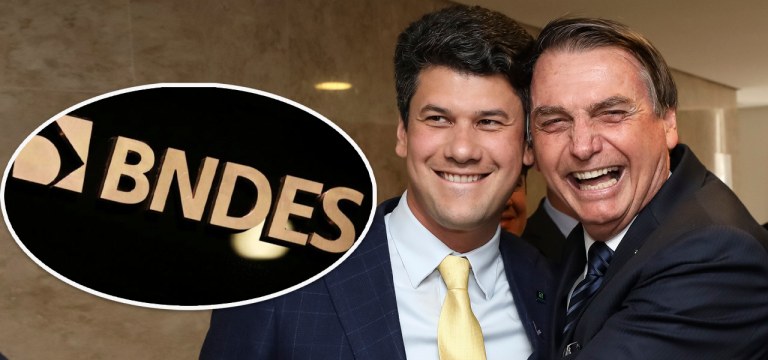 Gustavo Henrique Moreira Montezano e Jair Bolsonaro