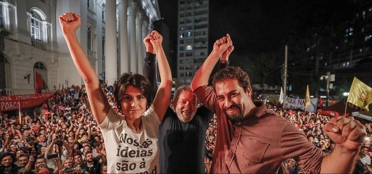 Manuela d’Ávila, Lula e Guilherme Boulos