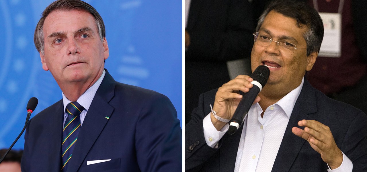 Jair Bolsonaro e Flávio Dino