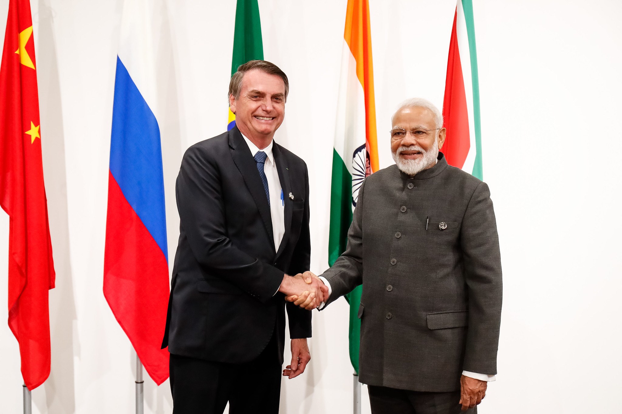 Bolsonaro, durante recepção ao Primeiro-Ministro da República da Índia, senhor Narenda Modi