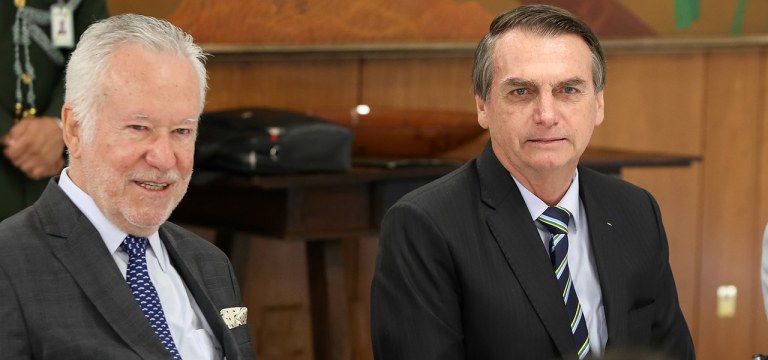 Alexandre Garcia e Jair Bolsonaro