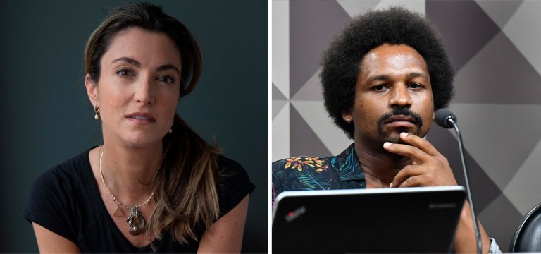 Patrícia Campos Mello e Hans River do Rio Nascimento