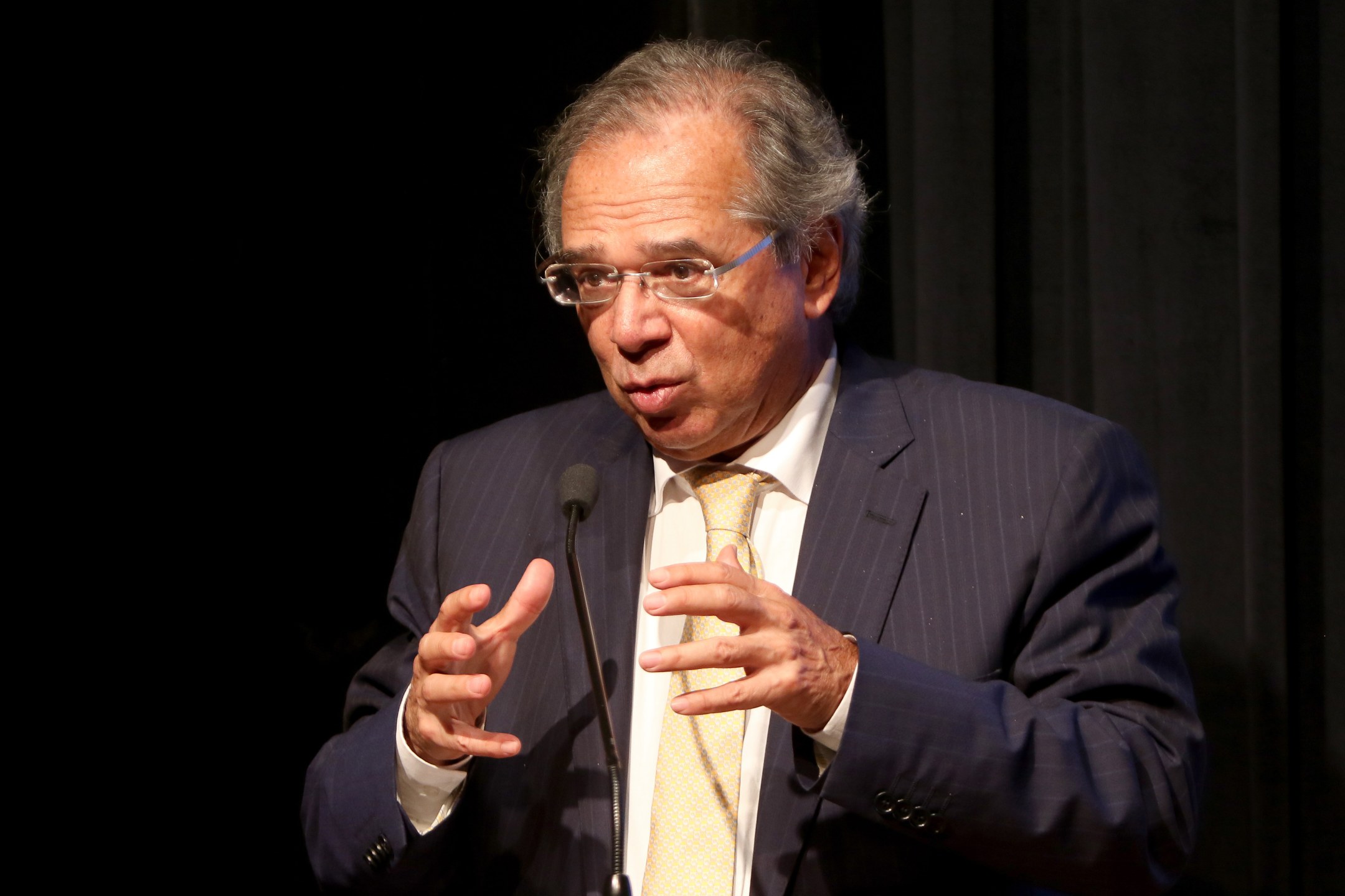 O ministro da Economia, Paulo Guedes, faz palestra de encerramento do Seminário de Abertura do Legislativo de 2020