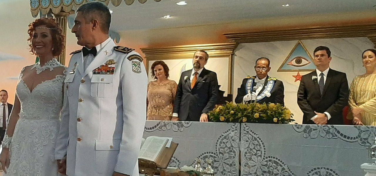 Casamento de Carla Zambelli com o coronel Antônio Aginaldo de Oliveira