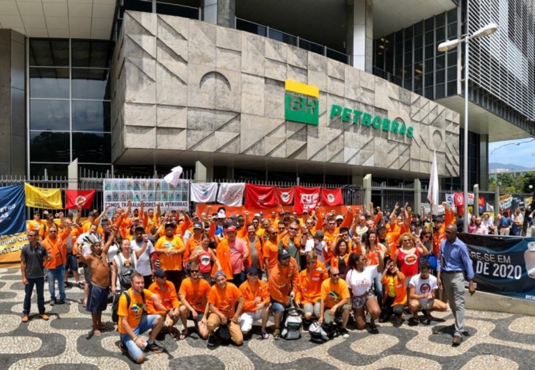 Petroleiros em greve
