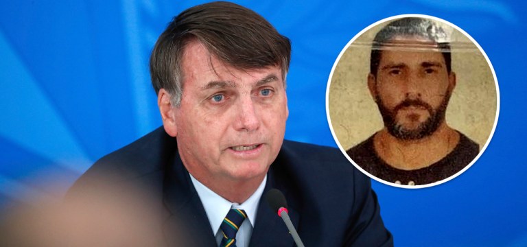 Jair Bolsonaro e Adriano Magalhães da Nóbrega