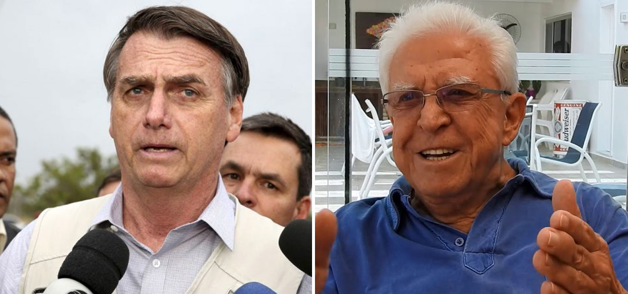 Bolsonaro e presidente da ABI, Paulo Jeronimo de Sousa