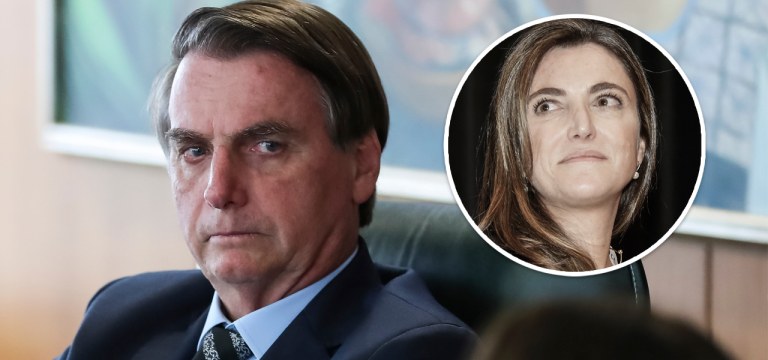 Jair Bolsonaro e Patricia Campos Mello