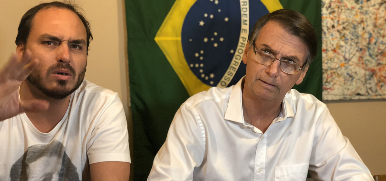 Carlos e Jair Bolsonaro