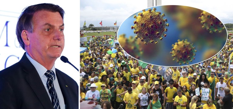 Bolsonaro fará pronunciamento para desconvocar manifestações golpistas por conta do coronavírus .