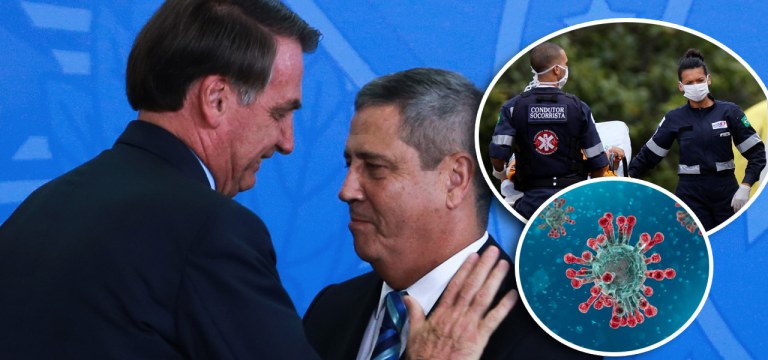 Jair Bolsonaro e Walter Souza Braga Netto