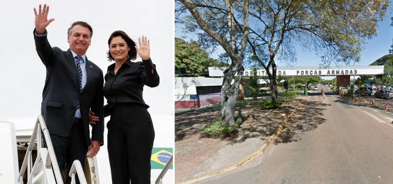 Jair Bolsonaro, Michelle Bolsonaro e o Hospital das Forças Armadas (HFA)