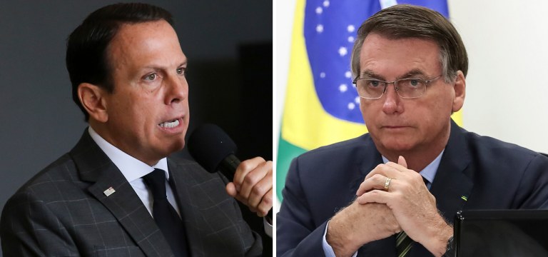 João Doria e Jair Bolsonaro