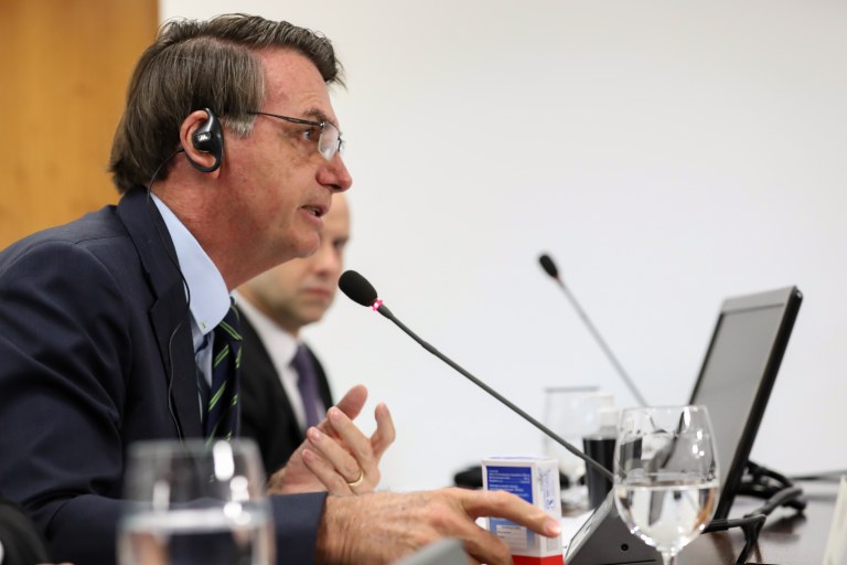 Jair Bolsonaro participa de videoconferência dos líderes do G20