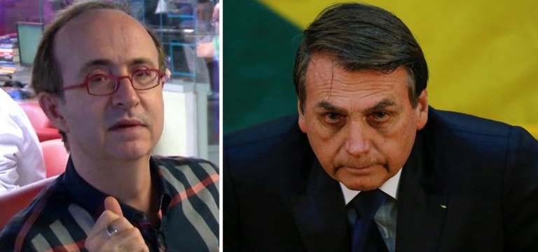 Reinaldo Azevedo e Jair Bolsonaro