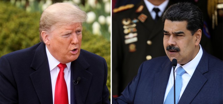 Donald Trump e Nicolás Maduro