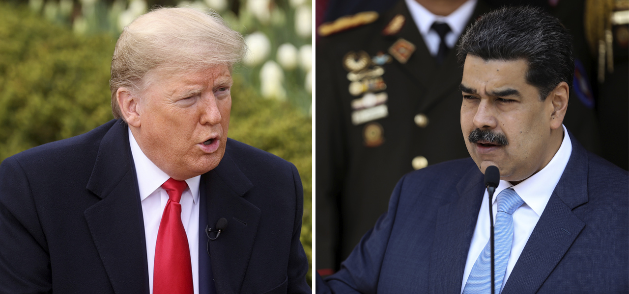 Donald Trump e Nicolás Maduro