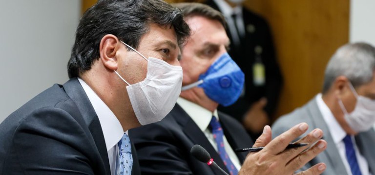 Jair Bolsonaro e Luiz Henrique Mandetta