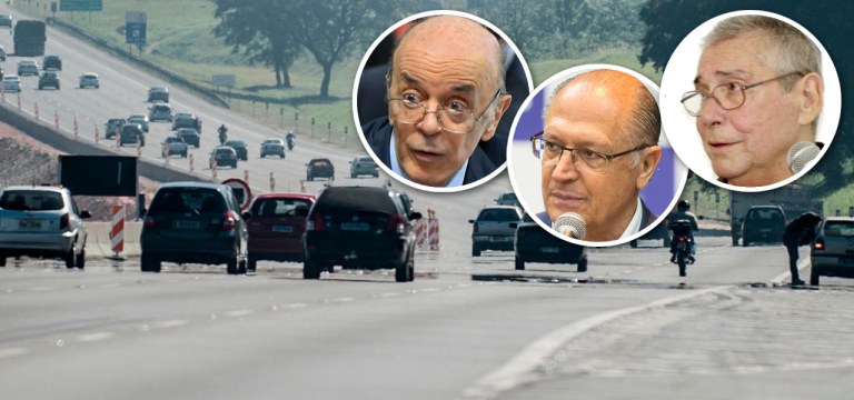 Rodovia Imigrantes, José Serra, Geraldo Alckmin e Mário Covas