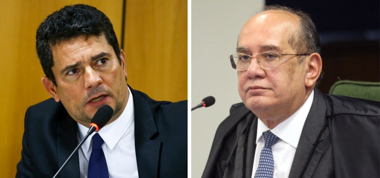 Sérgio Moro e Gilmar Mendes