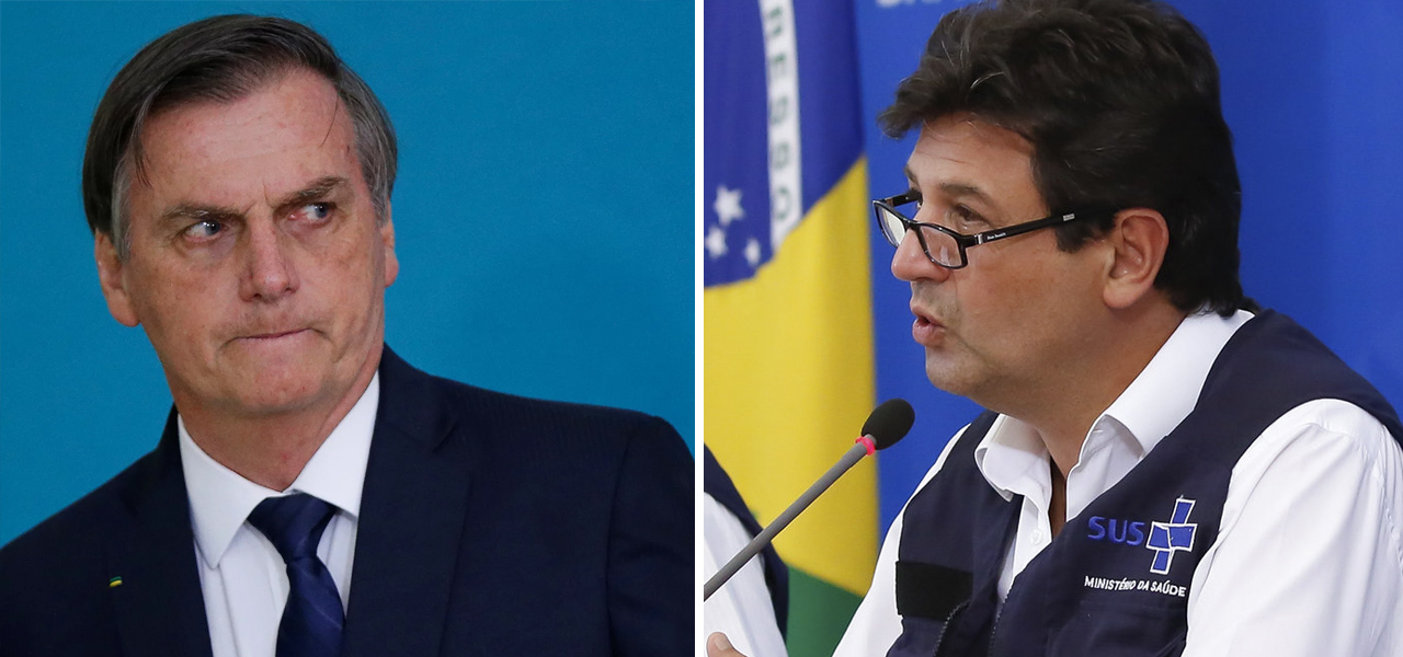Jair Bolsonaro e Luiz Henrique Mandetta