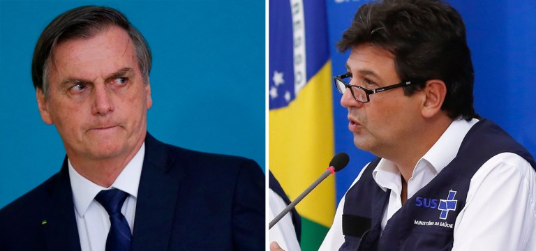Jair Bolsonaro e Luiz Henrique Mandetta