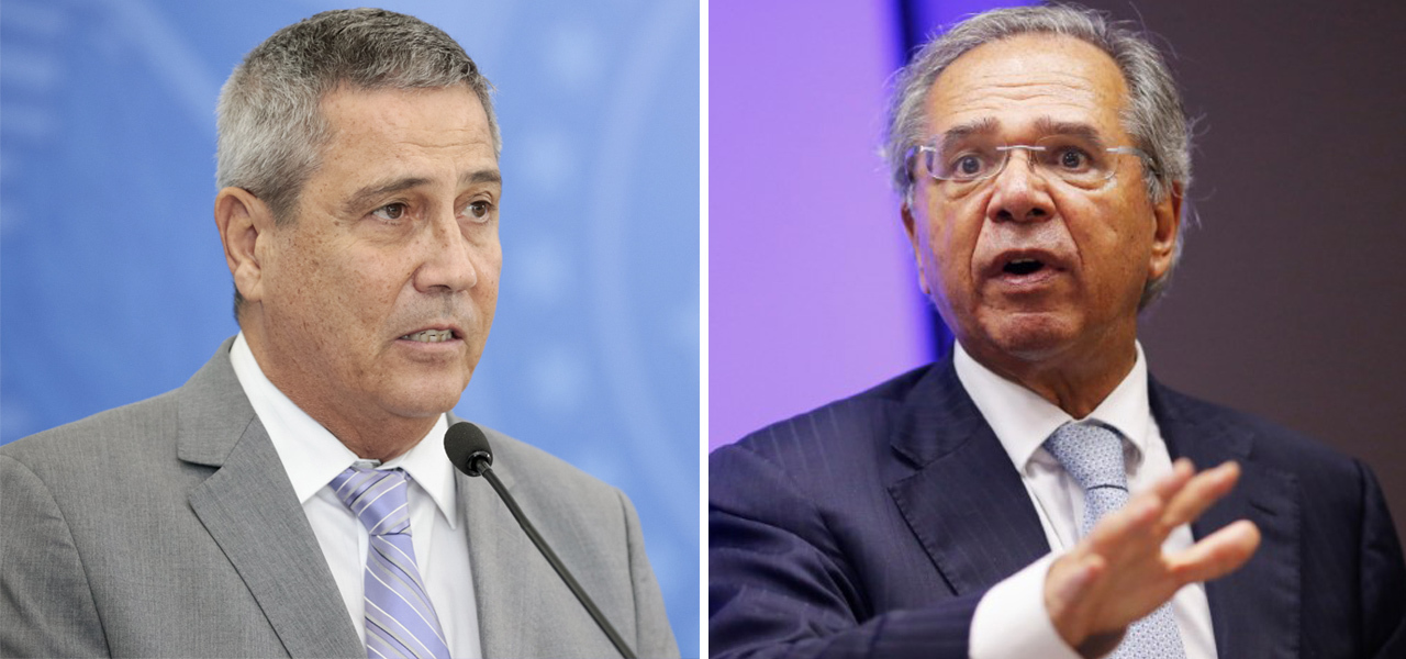 Walter Braga Netto e Paulo Guedes