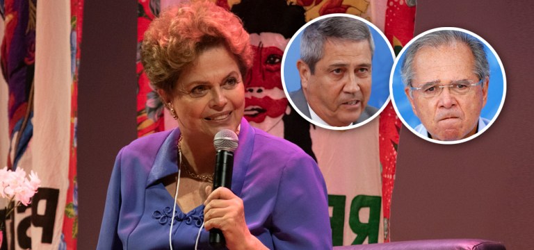Dilma Rousseff, General Braga Netto e Paulo Guedes