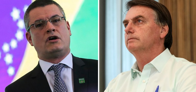 Maurício Valeixo e Jair Bolsonaro