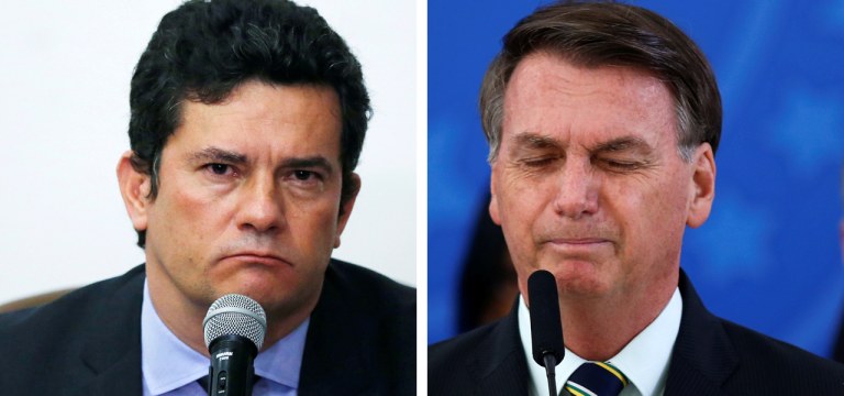 Moro e Bolsonaro.