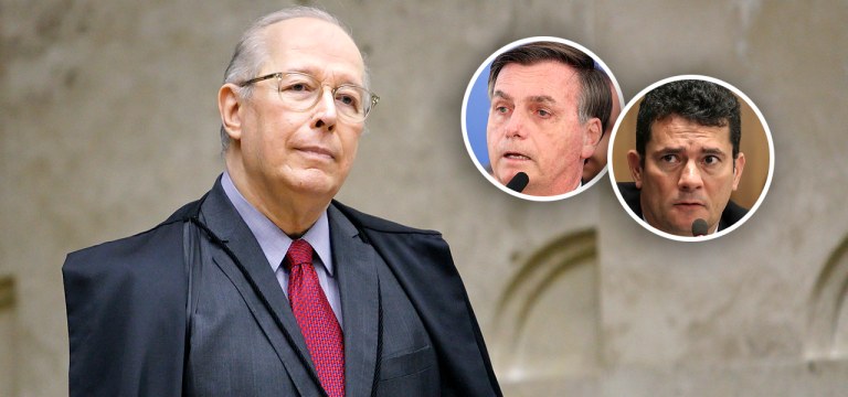 Celso de Mello, Jair Bolsonaro e Sérgio Moro