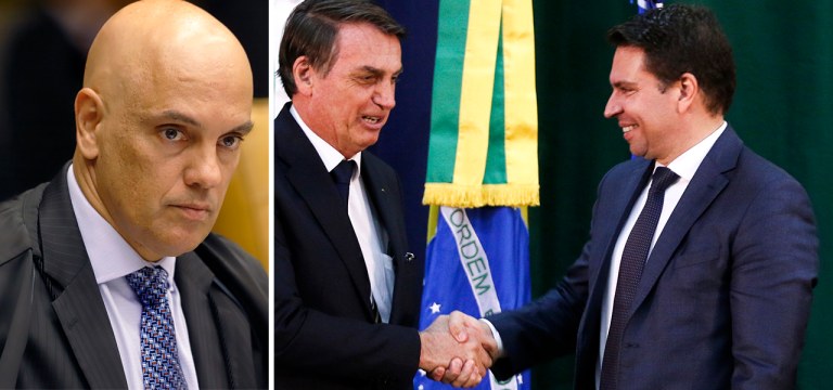 Alexandre de Moraes, Jair Bolsonaro e Alexandre Ramagem