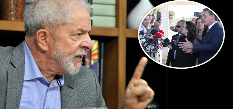 Lula e Jair Bolsonaro