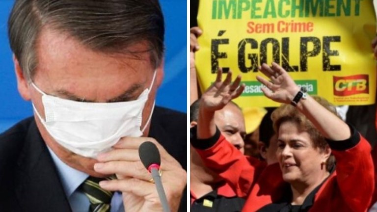 Dilma e Bolsonaro