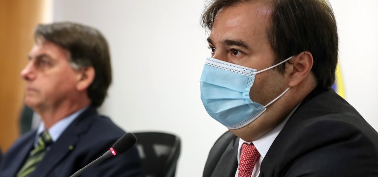 Jair Bolsonaro e Rodrigo Maia