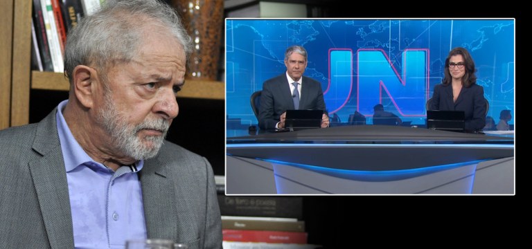 Lula, William Bonner e Renata Vasconcellos