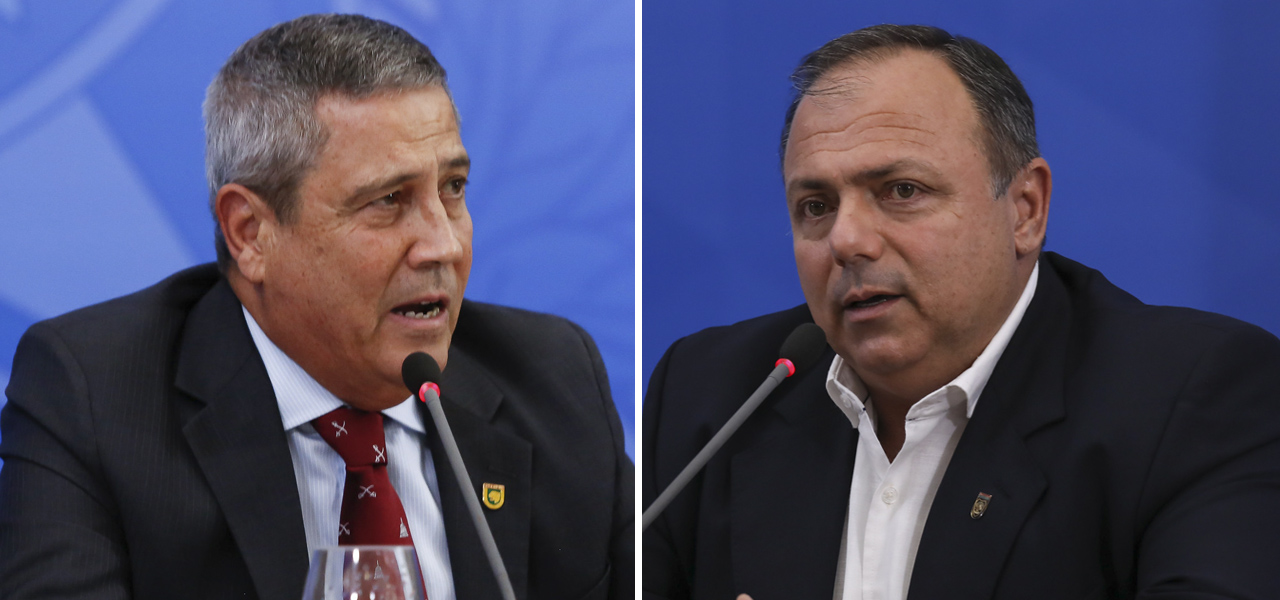 Braga Netto e Eduardo Pazuello