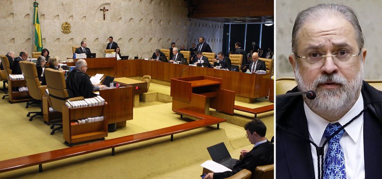 Ministros do STF e Augusto Aras